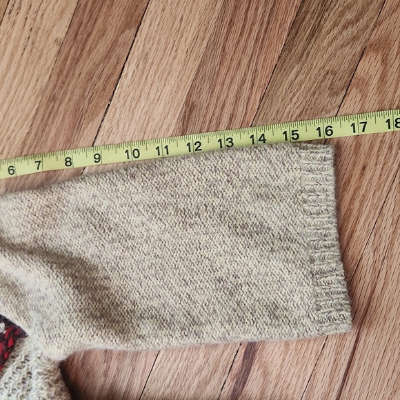 Free People cardigan wool angora blend single button closure Boho  tan brown - Picture 16 of 16